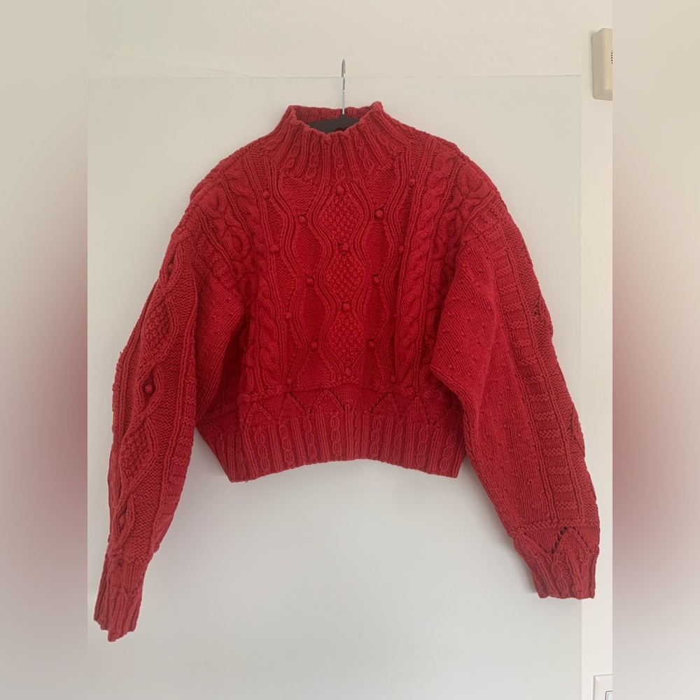 LizWear 100% cotton cropped sweater, M